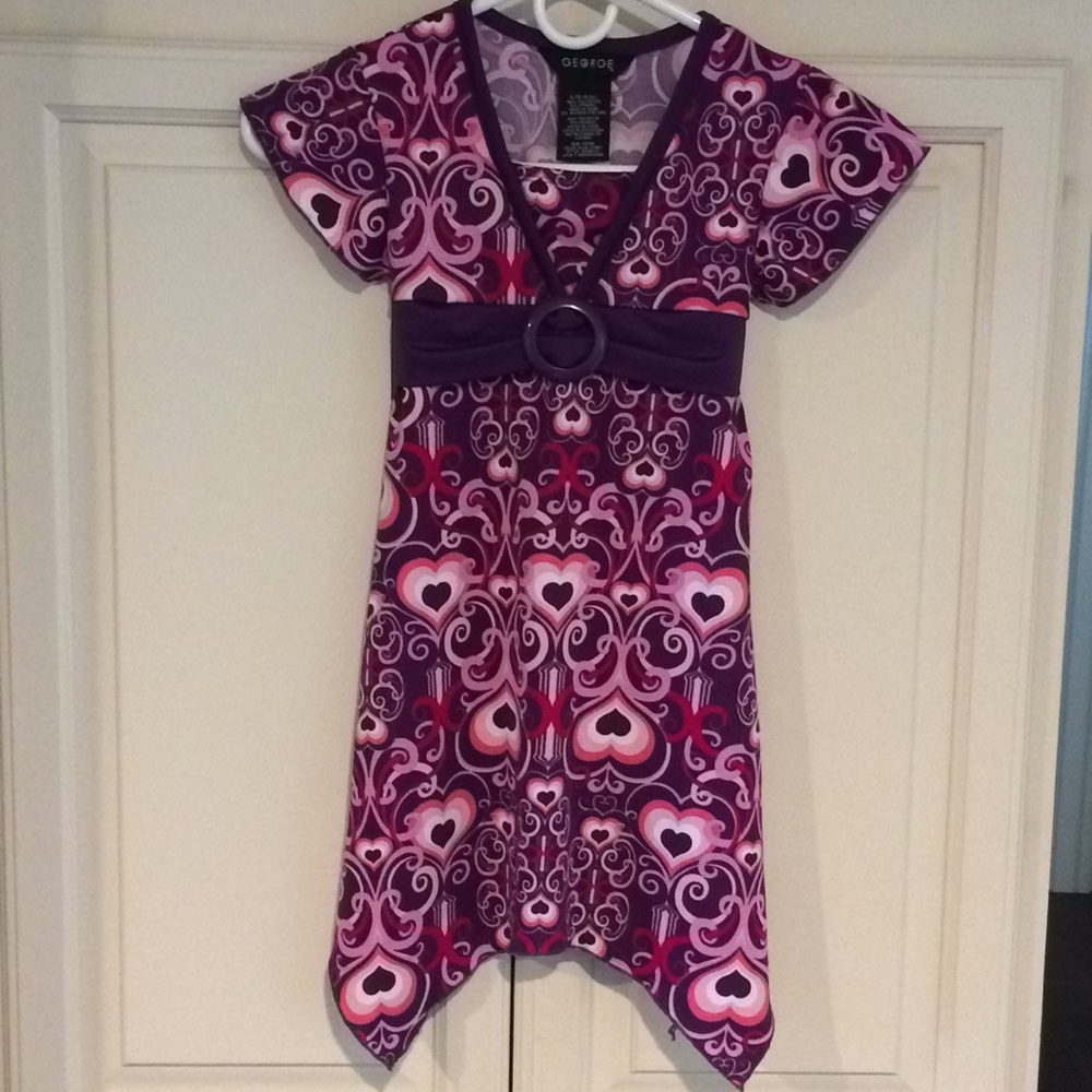 S 6/6X Girls George Short Sleeve Dress